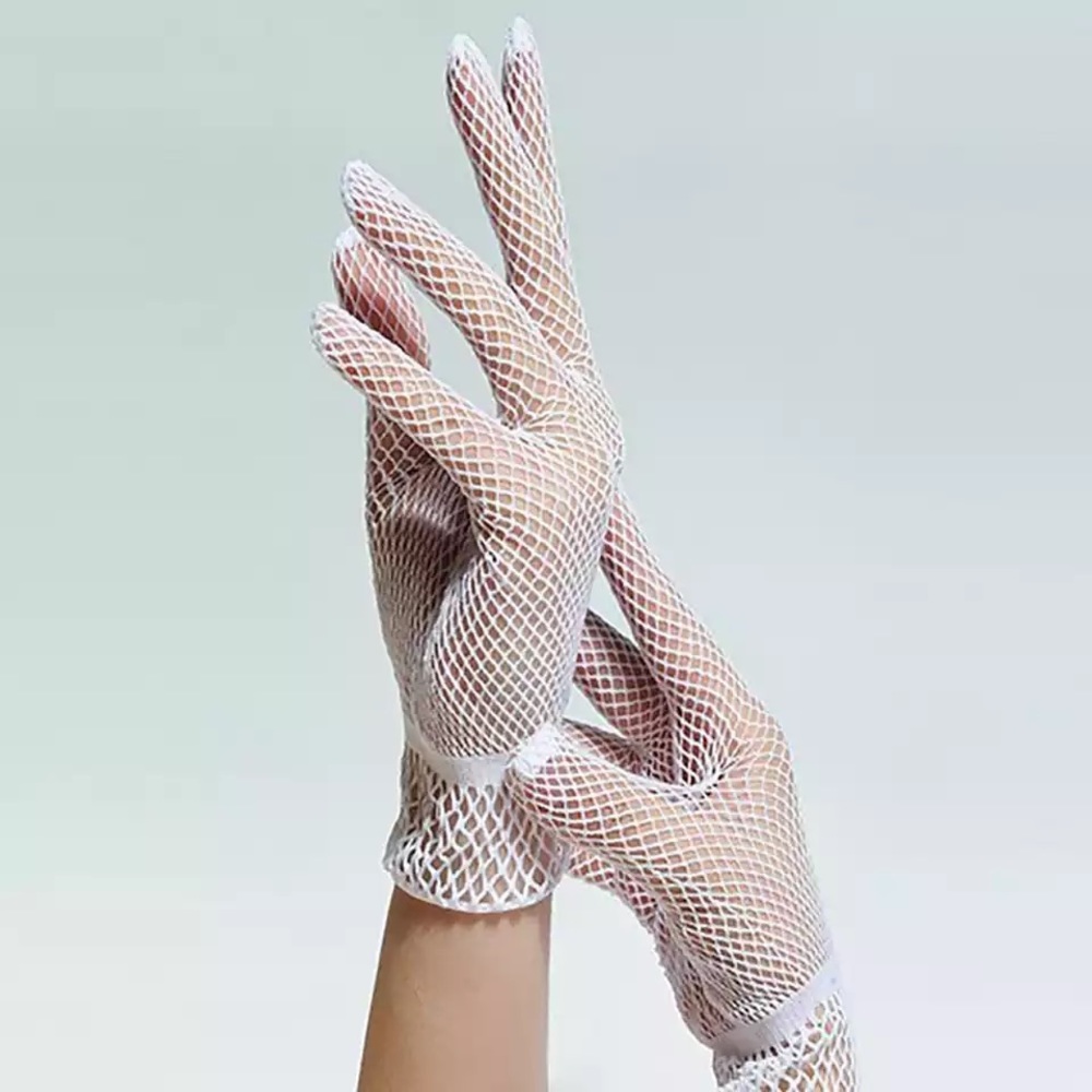 Women Summer Driving Fishnet Gloves - Picture 2 of 7